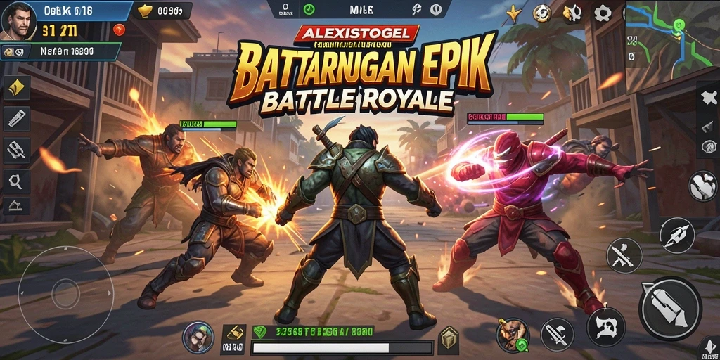 Tampilan gameplay ALEXISTOGEL yang intens dan mendebarkan.