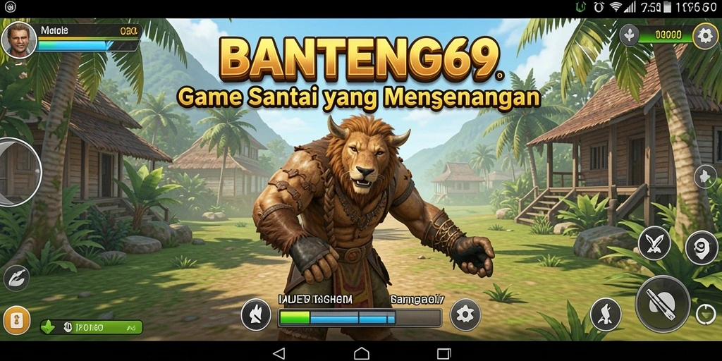Tampilan gameplay yang ceria dan interaktif di BANTENG69.
