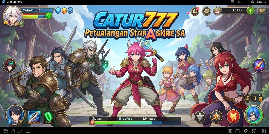 Tampilan gameplay CATUR777 yang seru dan interaktif dalam dunia Anime.