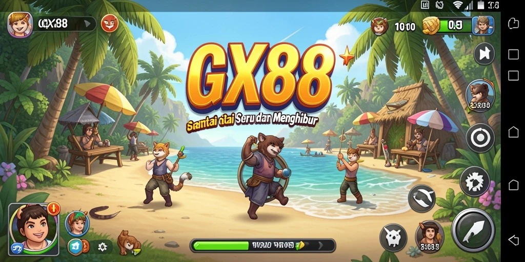Screenshot GX88 menunjukkan keseruan gameplay casual yang menghibur.