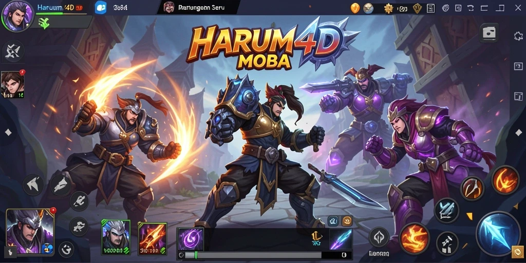 Gameplay seru dan penuh strategi di HARUM4D.