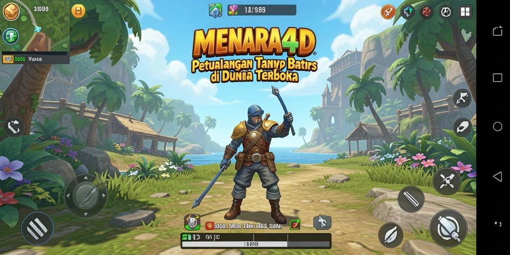 Gameplay <strong>MENARA4D</strong> yang menakjubkan di dunia terbuka.