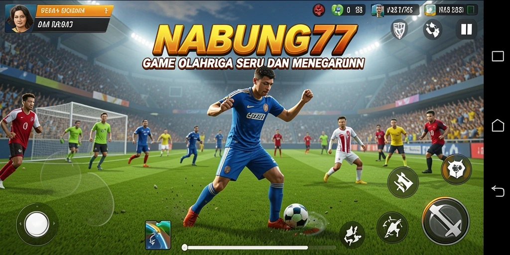 Screenshot menampilkan aksi gameplay seru dari NABUNG77.