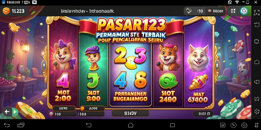 Tampilan menarik dari gameplay PASAR123 dalam permainan Slot.