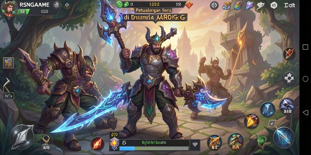Tampilan gameplay yang mendebarkan dari RSNGAME dalam aksi ARPG.