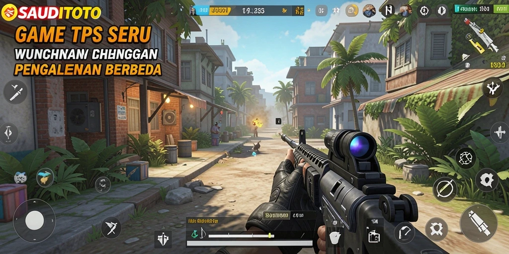 Tangkapan layar menunjukkan aksi gameplay intens di SAUDITOTO.