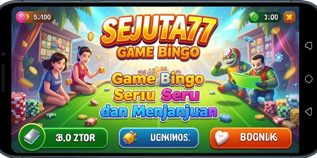Tampilan menarik gameplay SEJUTA77 dengan elemen bingo.