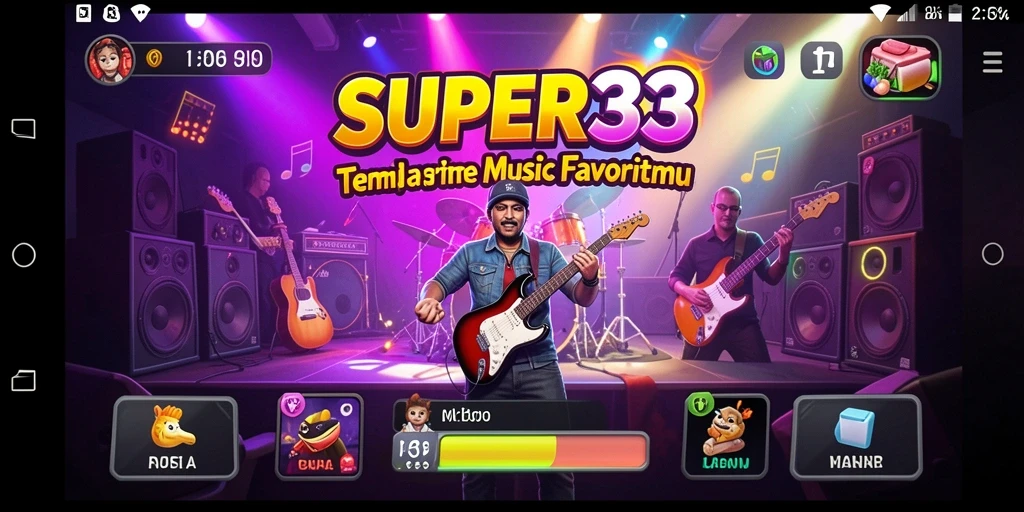 Tampilan gameplay SUPER33 yang seru dan interaktif.