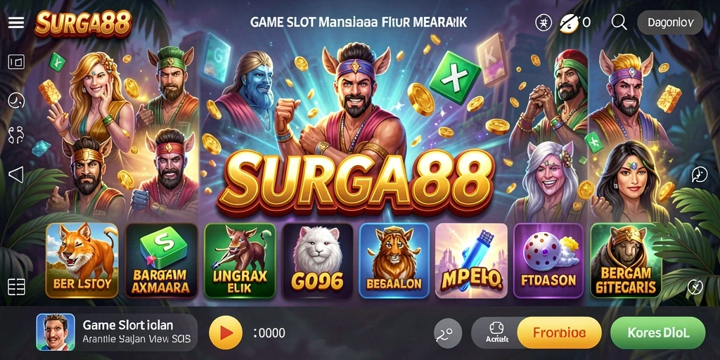 Tampilan gameplay menarik dari aplikasi SURGA88.