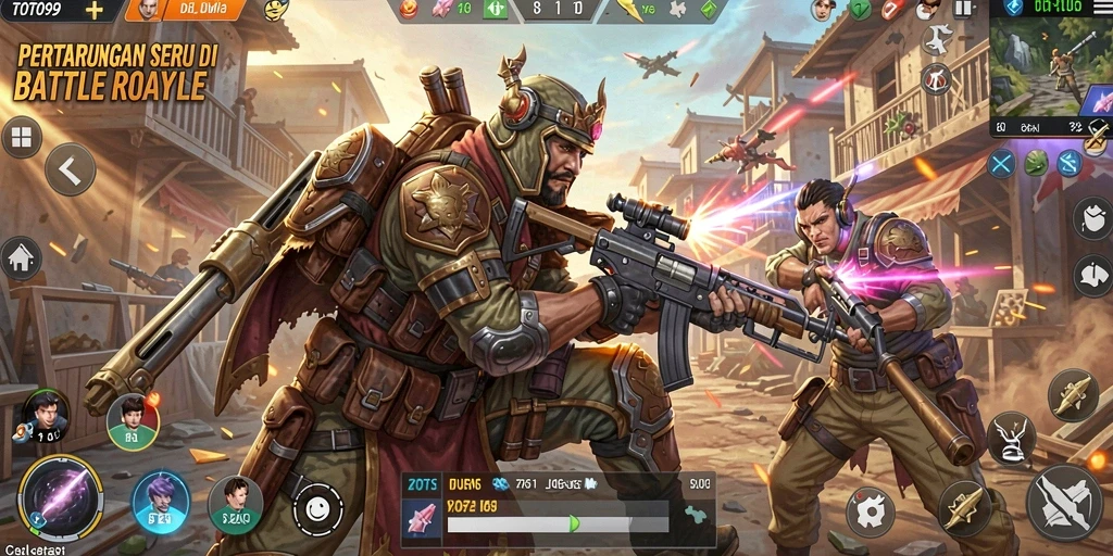 Gameplay seru di TOTO99 dengan aksi Battle Royale yang mendebarkan.