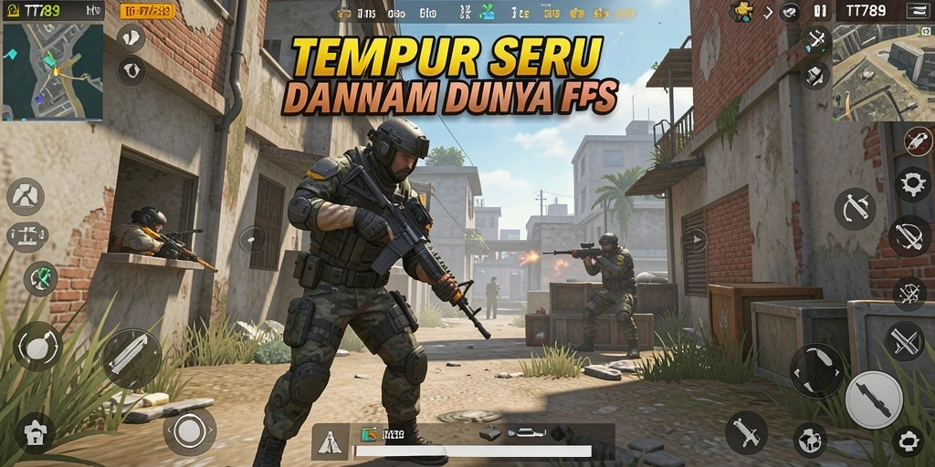 Screenshot gameplay <strong>TT789</strong> menampilkan aksi tembak-menembak yang mendebarkan.