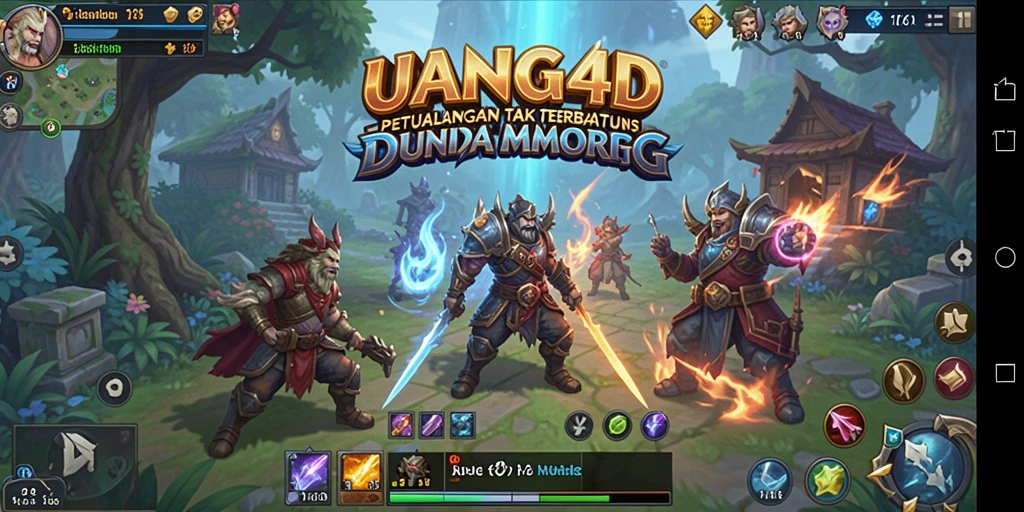 Screenshot gameplay UANG4D dengan aksi RPG yang seru.