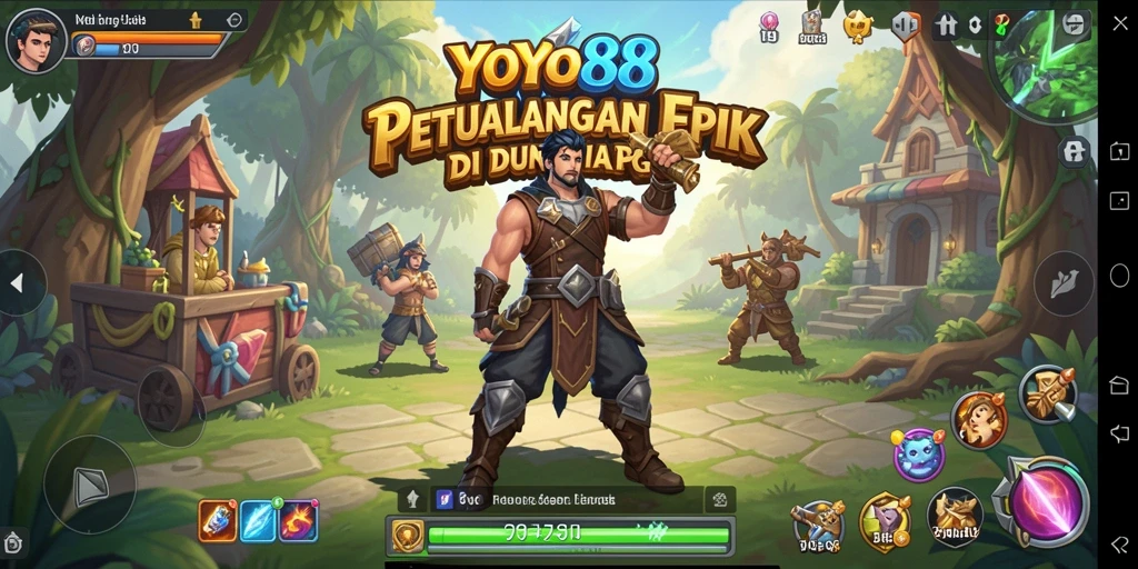 Tampilan screenshot YOYO88 menampilkan aksi RPG yang seru dan strategis.